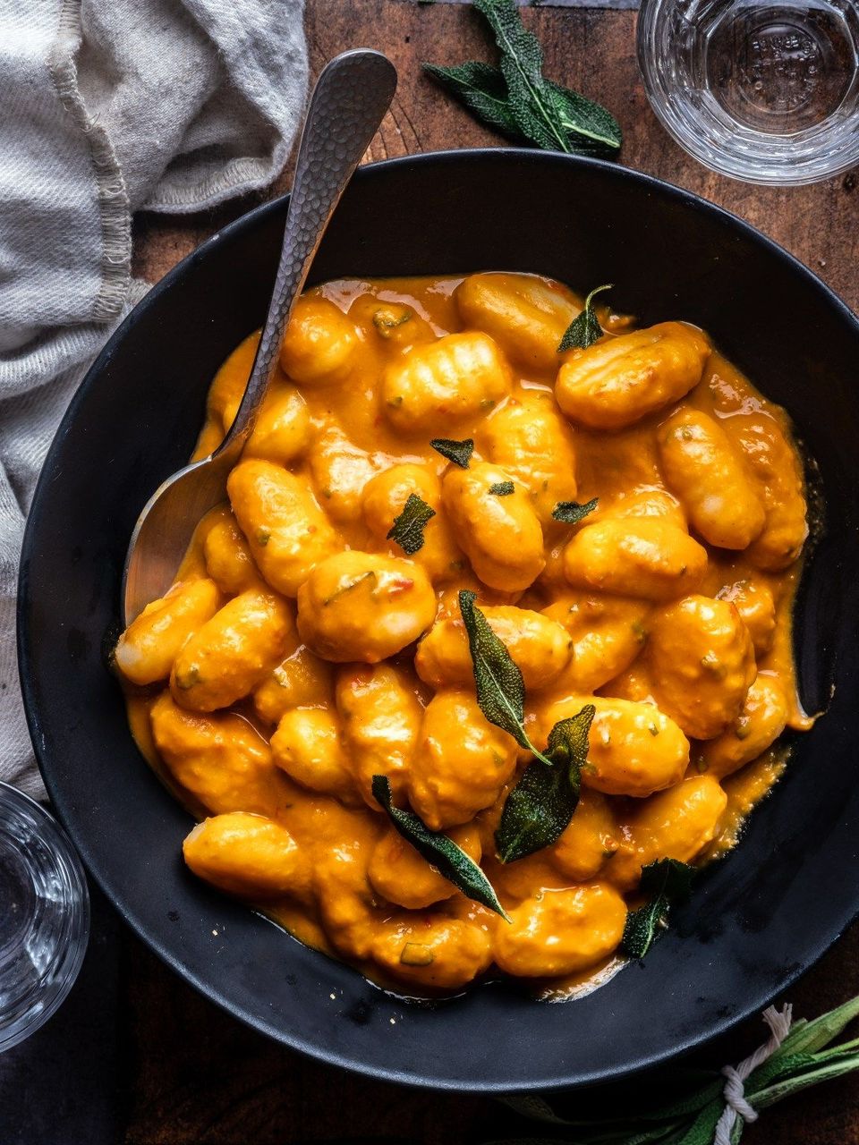 Gnocchis de patates douces ou courges de butternut et lardons